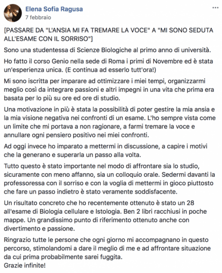 Ansia da esame - Genio in 21 Giorni Elena