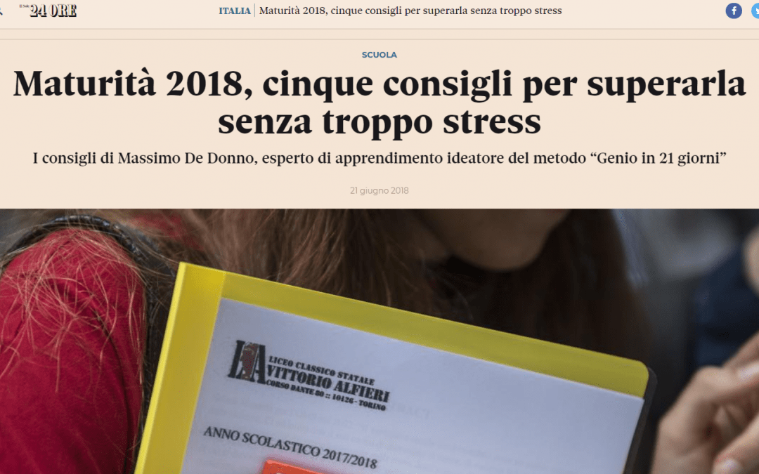 Maturità 2018, cinque consigli per superarla senza troppo stress