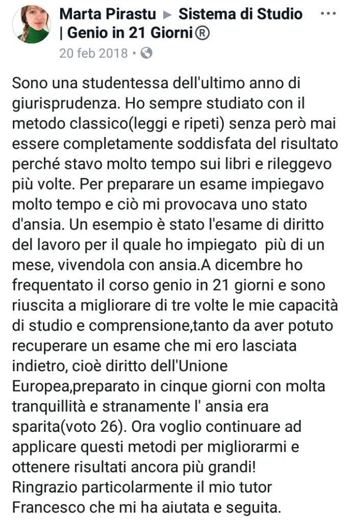 Recensione Del Libro Genio In 21 Giorni