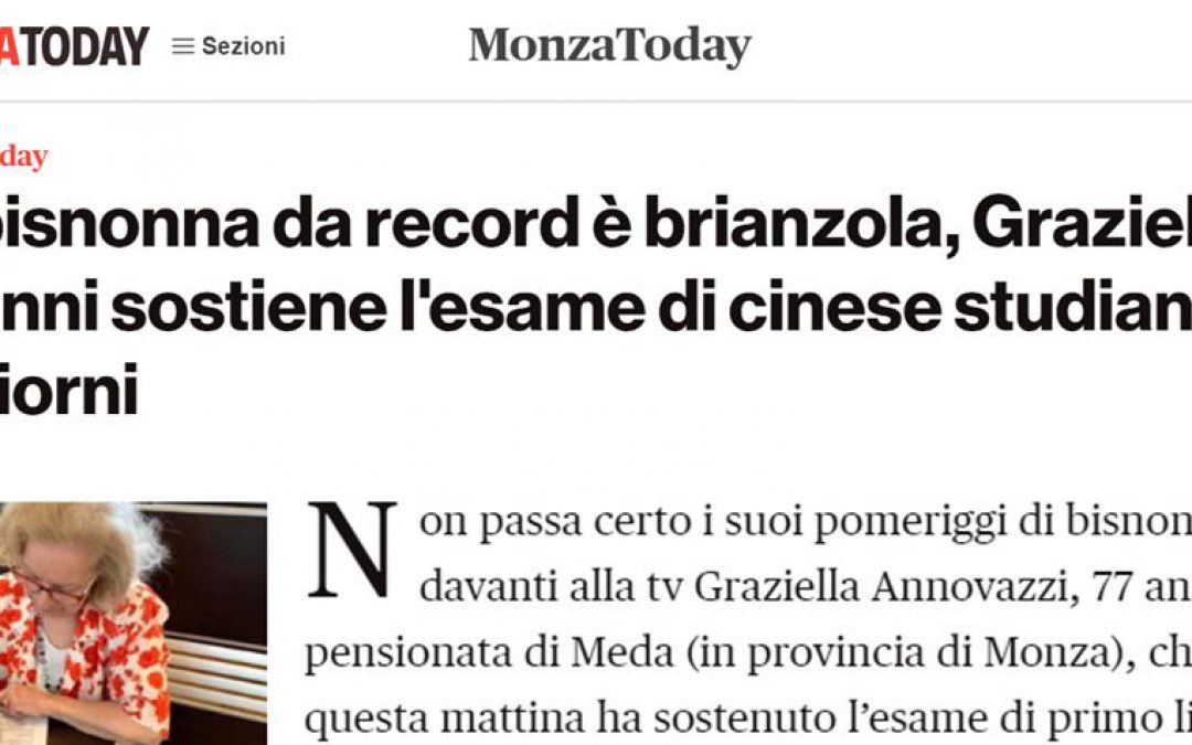 MonzaToday | Bisnonna di Meda studia cinese in 21 giorni