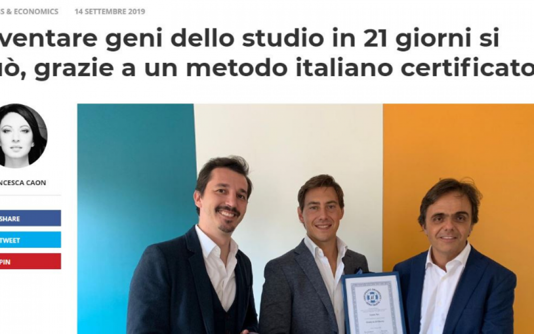 “Diventare geni dello studio in 21 giorni si può”: il Salvagente espone un metodo italiano certificato