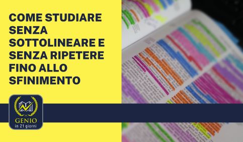 come studiare senza sottolineare